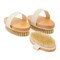 Natural Birch Wood Body Brush, Dry Brushing Skin Scrubber for Home Spa (4.9 x 2.5 In, 3 Pack)